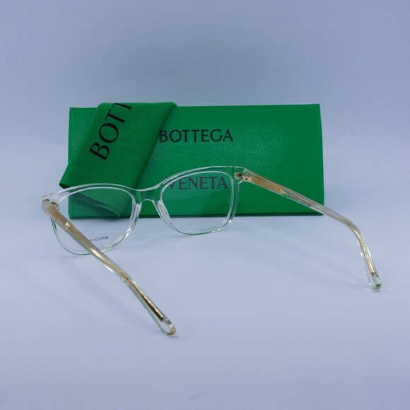 Bottega Veneta BV1028O 004 Square Eyeglasses 51mm – Transparent Beige - Picture 5 of 9